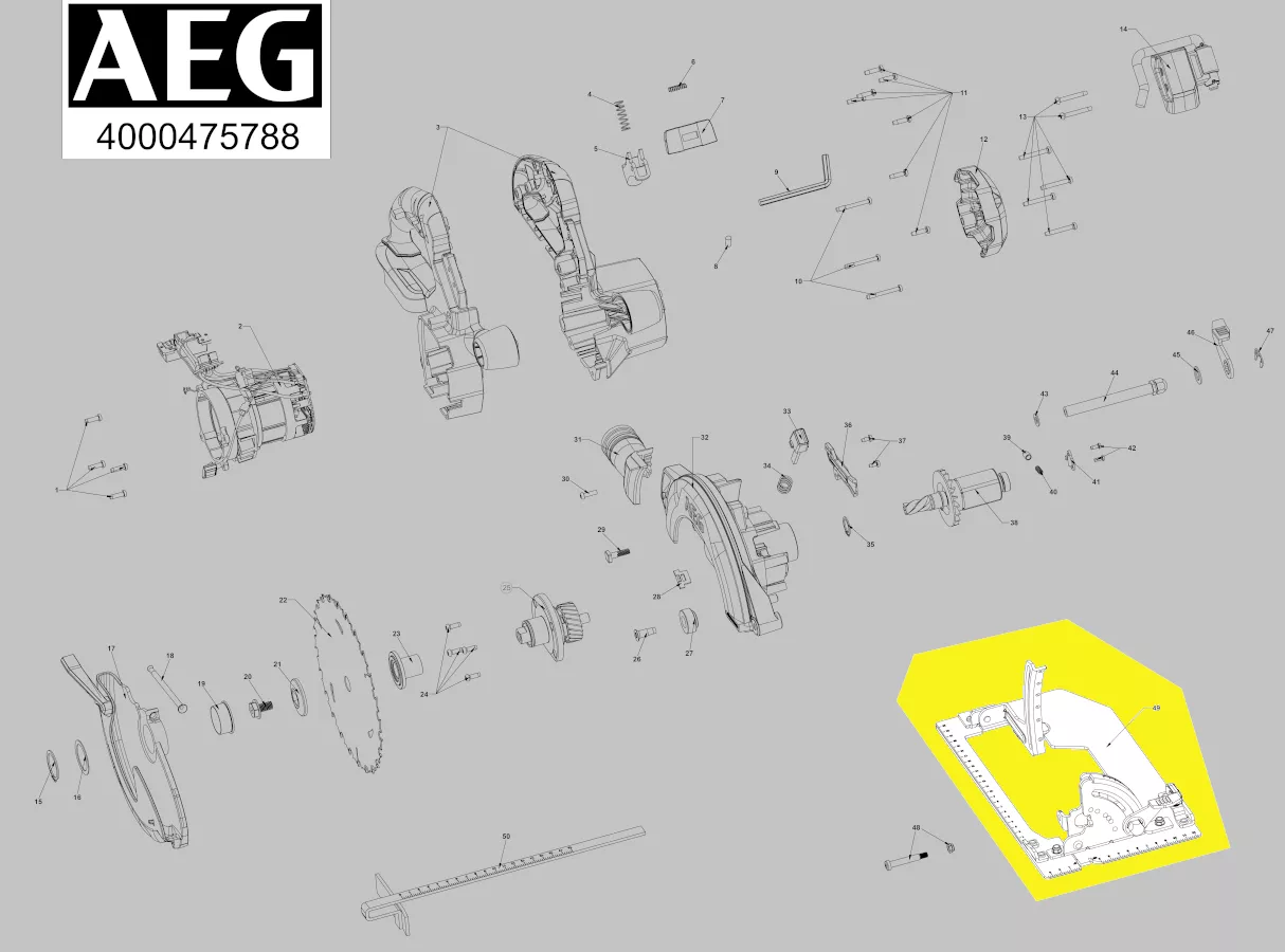 plaque de base réf. 4931494029 AEG